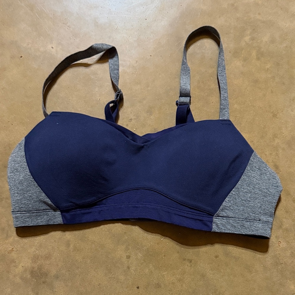 Brooks Navy and Gray Bra 38A/B